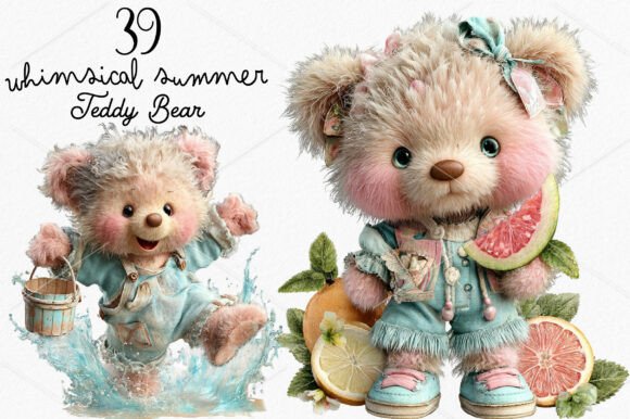 Download Whimsical Summer Teddy Bear Clipart - Premium Resources