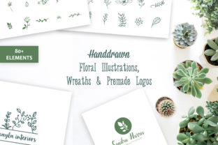Download Floral Illustrations, Wreaths & Premade Logos - Illustration Collection