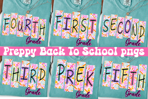 Download Preppy Back to School Grade PNG Bundle - School Collection