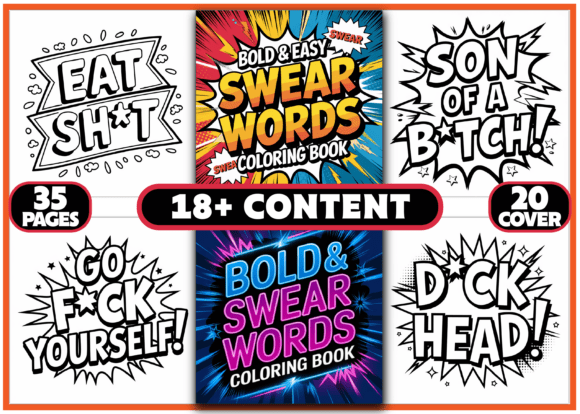 Download 35 Swear Words Coloring Pages for Adults - Adults Collection