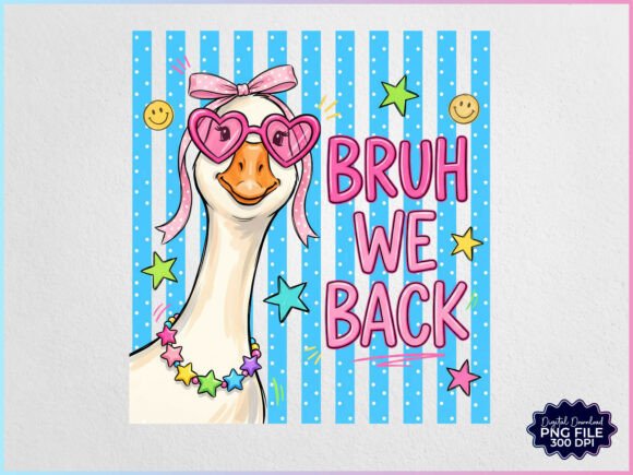 Download Preppy Bruh We Back Back to School Goose - School Collection