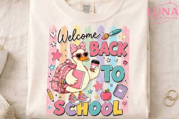 Download Welcome Back to School Duck PNG Clipart - School Collection