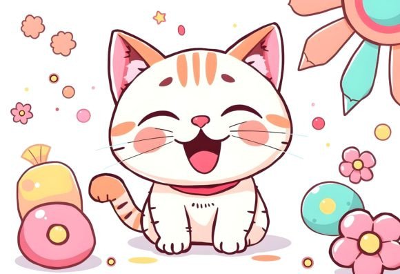 Download Happy Cartoon Cat 7 - Premium Bundle
