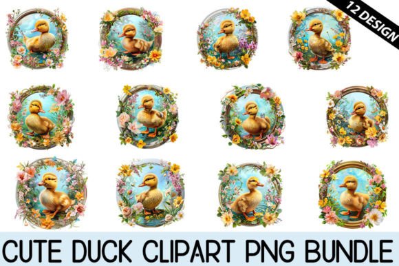 Download Cute Duck Clipart Bundle - Duck clipart Collection