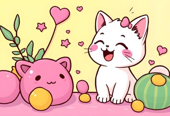 Download Happy Cartoon Cat 8 - Premium Resources