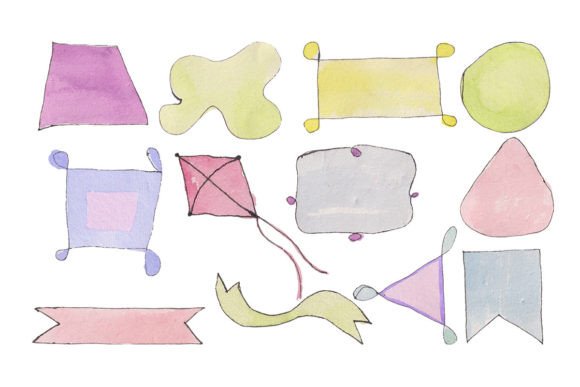 Download Watercolor Talk Bubbles Set, Message - Premium Bundle