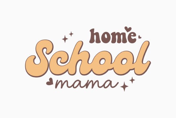 Download Home School Mama Retro Mothers Day SVG - School Collection