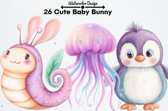 Download Cute Pastel Sea Animals Clipart - Pastel sea animals Collection