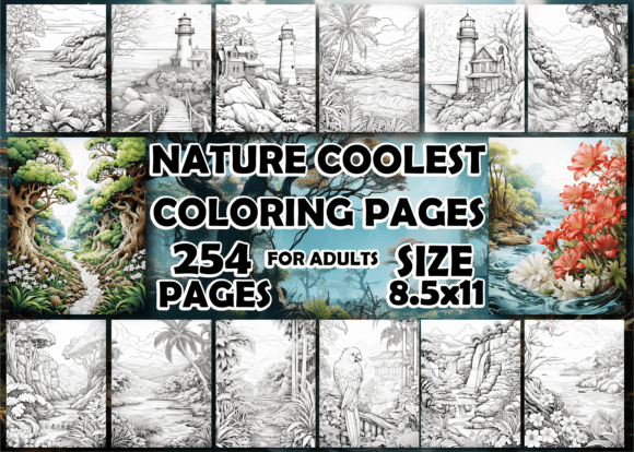 Download Nature Coolest Coloring Pages for Adults - Premium Resources